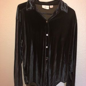 Velvet Buttondown